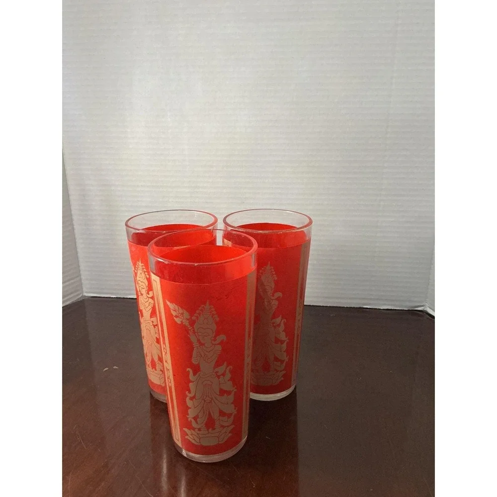 vintage 1960s Culver highball glasses in the 